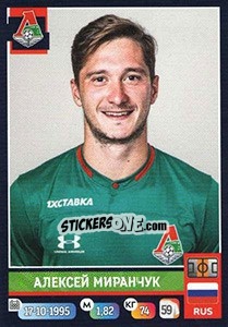 Cromo Алексей Миранчук - Russian Premier League 2019-2020 - Panini