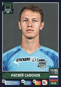 Sticker Матвей Сафонов - Russian Premier League 2019-2020 n. 91 - Panini