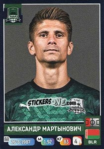 Sticker Александр Мартынович - Russian Premier League 2019-2020 - Panini