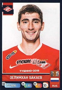 Sticker Зелимхан Бакаев - Russian Premier League 2019-2020 n. 145 - Panini