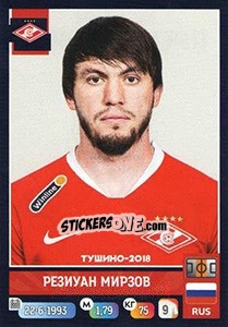 Sticker Резиуан Мирзов - Russian Premier League 2019-2020 n. 146 - Panini