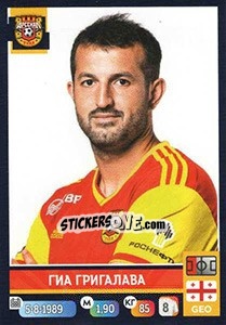 Figurina Гиа Григалава - Russian Premier League 2019-2020 n. 157 - Panini
