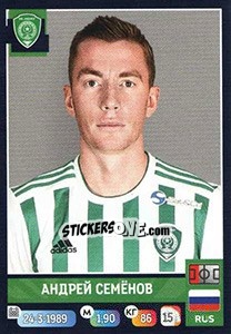 Cromo Андрей Семёнов - Russian Premier League 2019-2020 - Panini