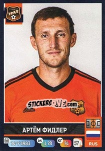 Figurina Артём Фидлер - Russian Premier League 2019-2020 n. 236 - Panini