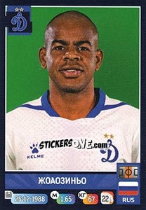Sticker Жоаозиньо / Joãozinho - Russian Premier League 2019-2020 n. 282 - Panini
