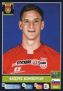 Sticker Андрес Вомбергар - Russian Premier League 2019-2020 - Panini