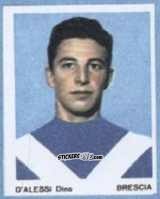 Sticker D'Alessi Dino - I Calciatori 1966-1967 n. 15 - Ferrero