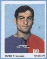 Sticker Rizzo Francesco - I Calciatori 1966-1967 n. 21 - Ferrero