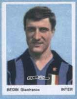 Sticker Bedin Gianfranco - I Calciatori 1966-1967 n. 33 - Ferrero