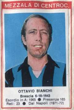 Sticker Ottavio Bianchi - Calciatori 1972-1973 n. 9 - Edis