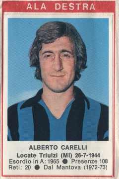 Sticker Alberto Carelli - Calciatori 1972-1973 n. 12 - Edis