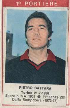 Sticker Pietro Battara - Calciatori 1972-1973 n. 18 - Edis