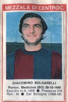 Sticker Giacomino Bulgarelli - Calciatori 1972-1973 n. 25 - Edis
