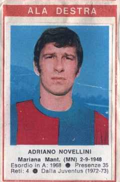 Cromo Adriano Novellini - Calciatori 1972-1973 n. 28 - Edis