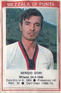 Cromo Sergio Gori - Calciatori 1972-1973 n. 42 - Edis