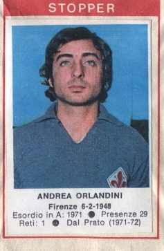 Sticker Andrea Orlandini - Calciatori 1972-1973 n. 54 - Edis