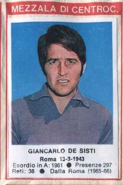 Sticker Giancarlo De Sisti - Calciatori 1972-1973 n. 57 - Edis
