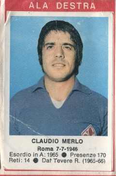Sticker Claudio Merlo - Calciatori 1972-1973 n. 60 - Edis
