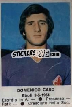 Sticker Domenico Caso - Calciatori 1972-1973 n. 64 - Edis