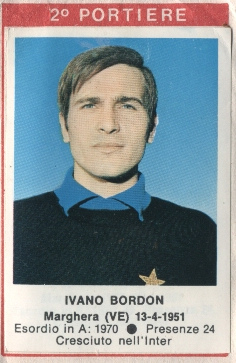 Sticker Ivano Bordon - Calciatori 1972-1973 n. 67 - Edis