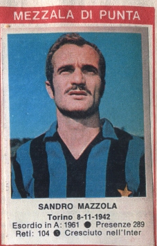 Cromo Sandro Mazzola - Calciatori 1972-1973 n. 74 - Edis