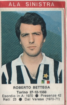 Sticker Roberto Bettega - Calciatori 1972-1973 n. 93 - Edis