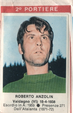 Sticker Roberto Anzolin - Calciatori 1972-1973 n. 99 - Edis