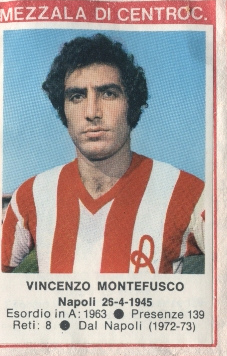 Sticker Vincenzo Montefusco - Calciatori 1972-1973 n. 105 - Edis