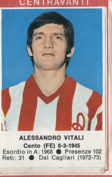 Sticker Alessandro Vitali - Calciatori 1972-1973 n. 107 - Edis