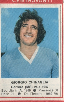 Cromo Giorgio Chinaglia - Calciatori 1972-1973 n. 123 - Edis