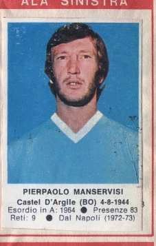 Figurina Pierpaolo Manservisi - Calciatori 1972-1973 n. 125 - Edis