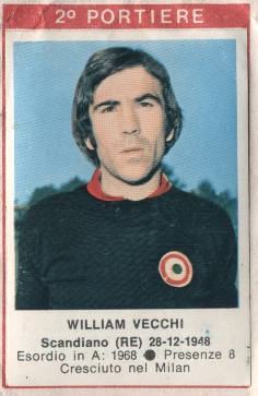 Sticker William Vecchi - Calciatori 1972-1973 n. 131 - Edis