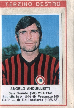 Cromo Angelo Anquilletti - Calciatori 1972-1973 n. 132 - Edis