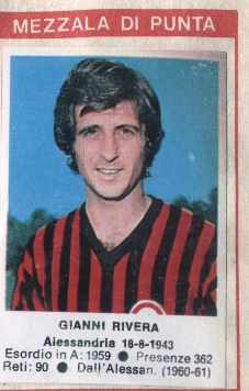 Sticker Gianni Rivera - Calciatori 1972-1973 n. 138 - Edis