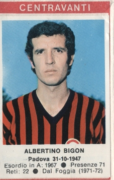 Sticker Albertino Bigon - Calciatori 1972-1973 n. 139 - Edis