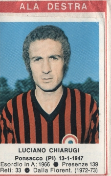 Sticker Luciano Chiarugi - Calciatori 1972-1973 n. 140 - Edis