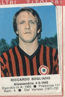 Cromo Riccardo Sogliano - Calciatori 1972-1973 n. 143 - Edis