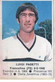 Sticker Luigi Pasetti - Calciatori 1972-1973 n. 165 - Edis