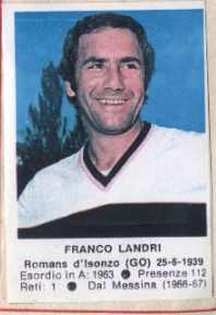 Cromo Franco Landri - Calciatori 1972-1973 n. 167 - Edis