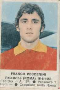 Figurina Franco Peccenini - Calciatori 1972-1973 n. 181 - Edis
