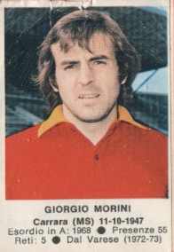 Sticker Giorgio Morini - Calciatori 1972-1973 n. 191 - Edis