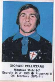 Sticker Giorgio Pellizzaro - Calciatori 1972-1973 n. 195 - Edis