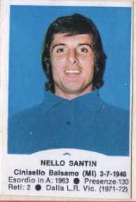 Figurina Nello Santin - Calciatori 1972-1973 n. 196 - Edis