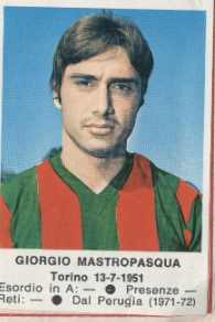 Sticker Giorgio Mastropasqua - Calciatori 1972-1973 n. 215 - Edis