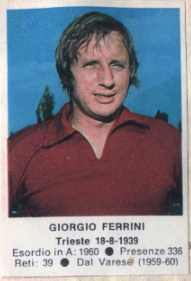 Figurina Giorgio Ferrini - Calciatori 1972-1973 n. 233 - Edis