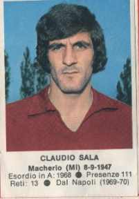 Cromo Claudio Sala - Calciatori 1972-1973 n. 234 - Edis