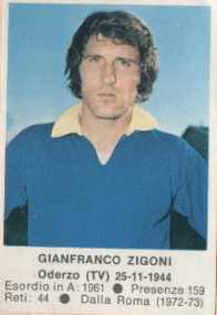 Figurina Gianfranco Zigoni - Calciatori 1972-1973 n. 251 - Edis