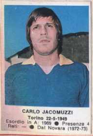 Sticker Carlo Jacomuzzi - Calciatori 1972-1973 n. 254 - Edis