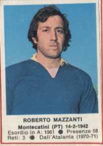 Sticker Roberto Mazzanti - Calciatori 1972-1973 n. 256 - Edis