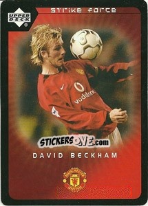 Sticker David Beckham - Manchester United 2002-2003. Strike Force - Upper Deck